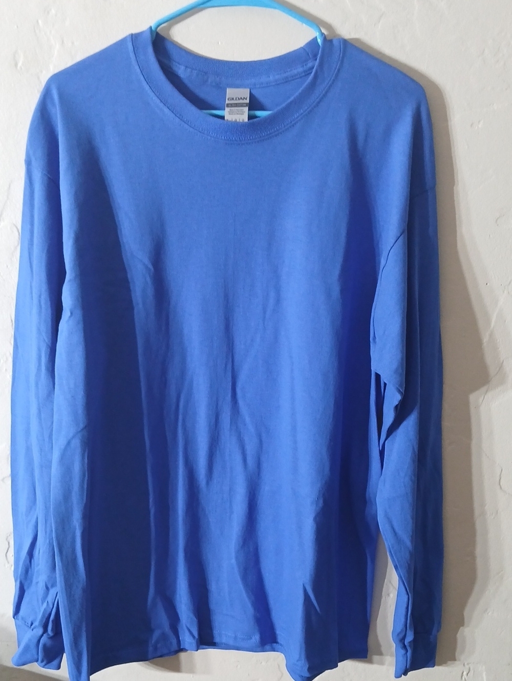 Gildan Men's Long Sleeve Crewneck Shirt - Royal Blue